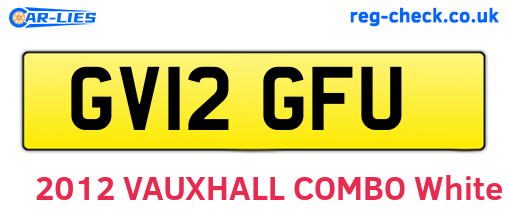 GV12GFU are the vehicle registration plates.