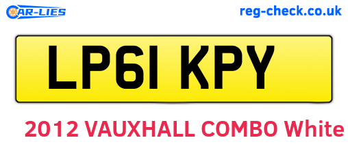 LP61KPY are the vehicle registration plates.