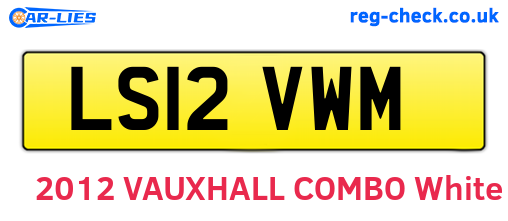 LS12VWM are the vehicle registration plates.