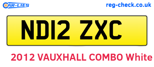 ND12ZXC are the vehicle registration plates.