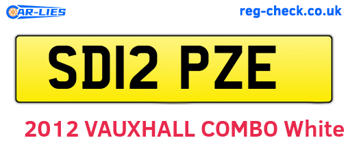SD12PZE are the vehicle registration plates.