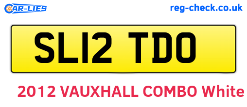 SL12TDO are the vehicle registration plates.