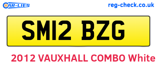 SM12BZG are the vehicle registration plates.