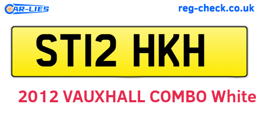 ST12HKH are the vehicle registration plates.