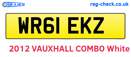 WR61EKZ are the vehicle registration plates.