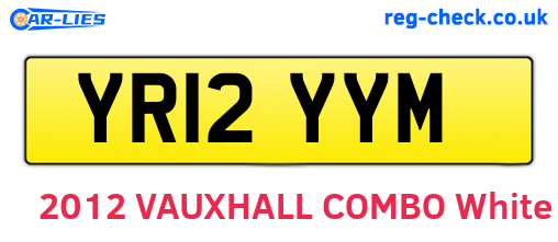 YR12YYM are the vehicle registration plates.