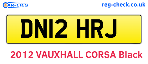DN12HRJ are the vehicle registration plates.