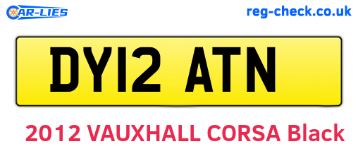 DY12ATN are the vehicle registration plates.