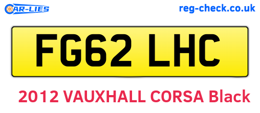 FG62LHC are the vehicle registration plates.