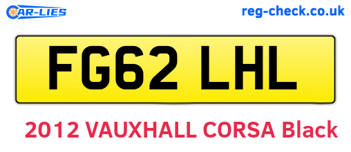 FG62LHL are the vehicle registration plates.