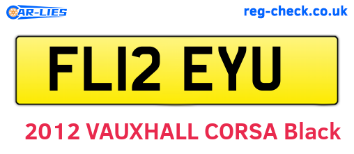 FL12EYU are the vehicle registration plates.