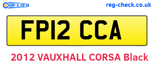 FP12CCA are the vehicle registration plates.