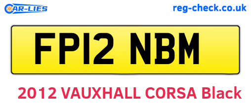 FP12NBM are the vehicle registration plates.