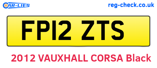 FP12ZTS are the vehicle registration plates.