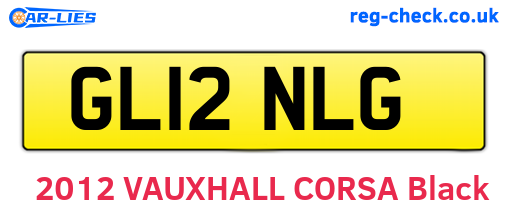 GL12NLG are the vehicle registration plates.