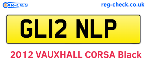 GL12NLP are the vehicle registration plates.