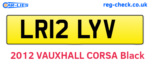 LR12LYV are the vehicle registration plates.