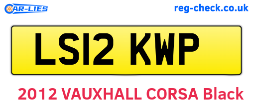 LS12KWP are the vehicle registration plates.
