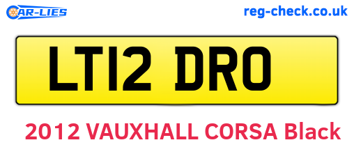 LT12DRO are the vehicle registration plates.