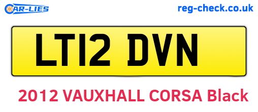 LT12DVN are the vehicle registration plates.