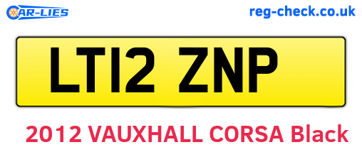 LT12ZNP are the vehicle registration plates.