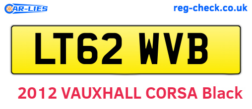 LT62WVB are the vehicle registration plates.