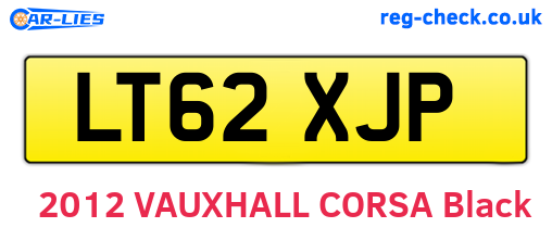 LT62XJP are the vehicle registration plates.