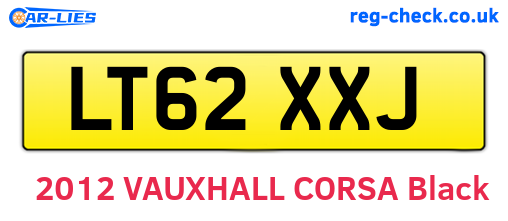 LT62XXJ are the vehicle registration plates.