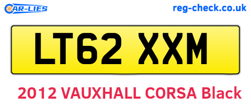 LT62XXM are the vehicle registration plates.