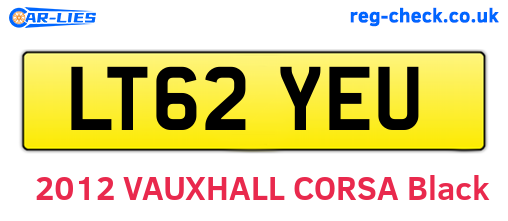 LT62YEU are the vehicle registration plates.
