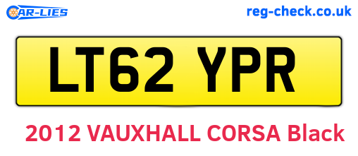 LT62YPR are the vehicle registration plates.