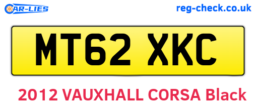 MT62XKC are the vehicle registration plates.