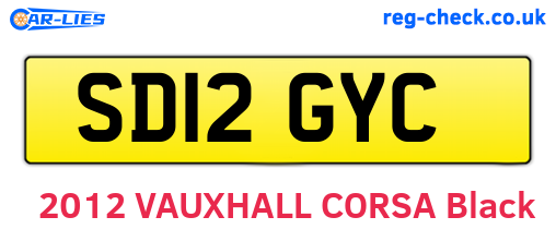 SD12GYC are the vehicle registration plates.