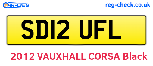 SD12UFL are the vehicle registration plates.