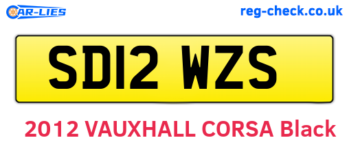 SD12WZS are the vehicle registration plates.
