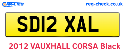 SD12XAL are the vehicle registration plates.