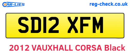 SD12XFM are the vehicle registration plates.