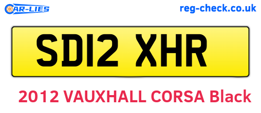 SD12XHR are the vehicle registration plates.
