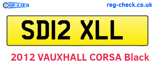 SD12XLL are the vehicle registration plates.