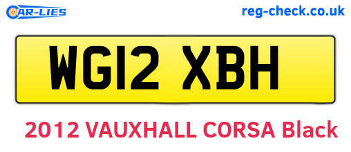 WG12XBH are the vehicle registration plates.