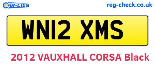 WN12XMS are the vehicle registration plates.