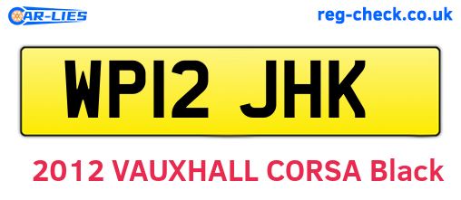 WP12JHK are the vehicle registration plates.