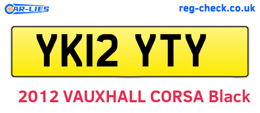 YK12YTY are the vehicle registration plates.