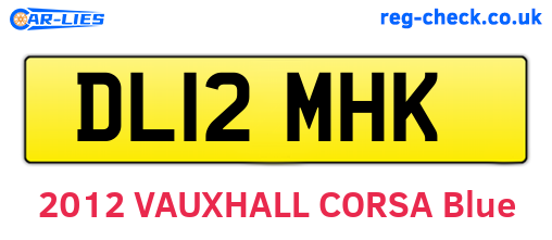 DL12MHK are the vehicle registration plates.