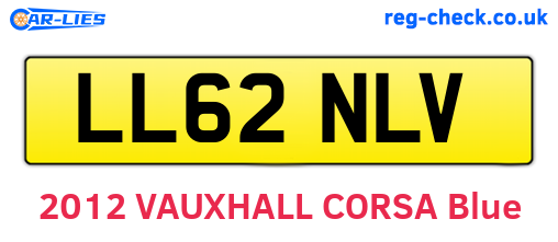 LL62NLV are the vehicle registration plates.
