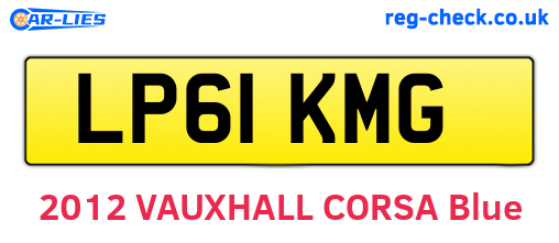 LP61KMG are the vehicle registration plates.