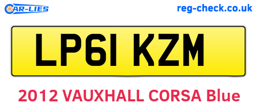 LP61KZM are the vehicle registration plates.