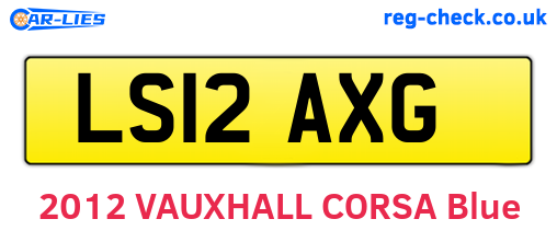 LS12AXG are the vehicle registration plates.