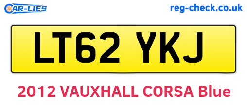 LT62YKJ are the vehicle registration plates.