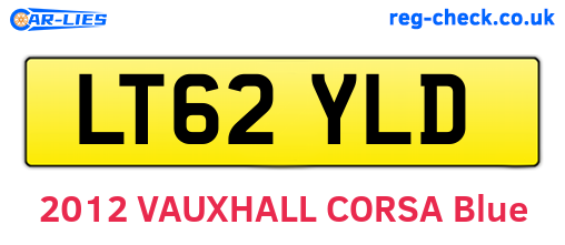 LT62YLD are the vehicle registration plates.